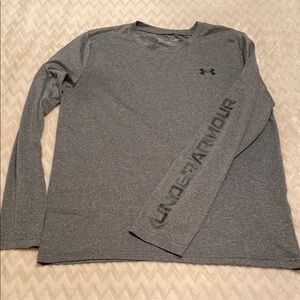 Under Armour Gray Long Sleeve Performance Tee, men’s small